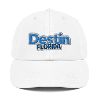 Buy white Destin Florida Embroidered Hat